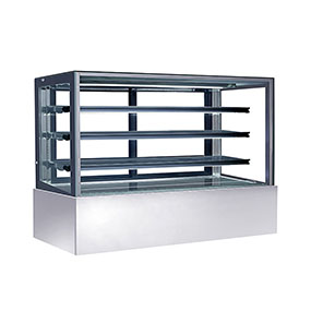 Narrow Slimline Cake Display Glass Cabinet for Bakery